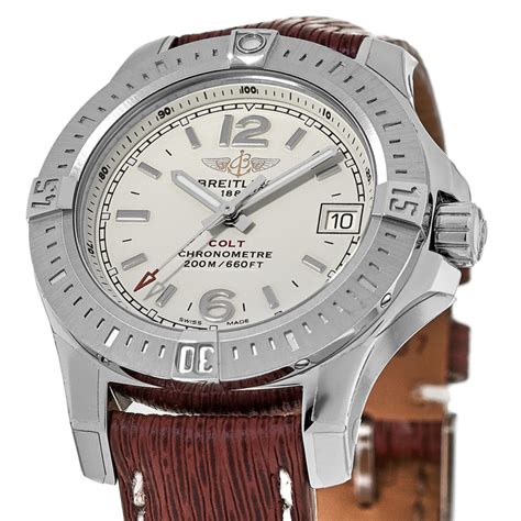 breitling colt brown leather|best breitling colt watches.